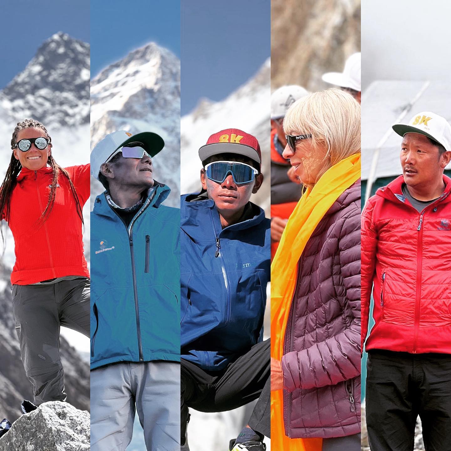 Gasherbrum II Summit - Liliya Ianovskaia, Kristin Harila