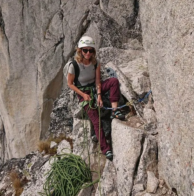 Liliya Ianovskaia in the mountains